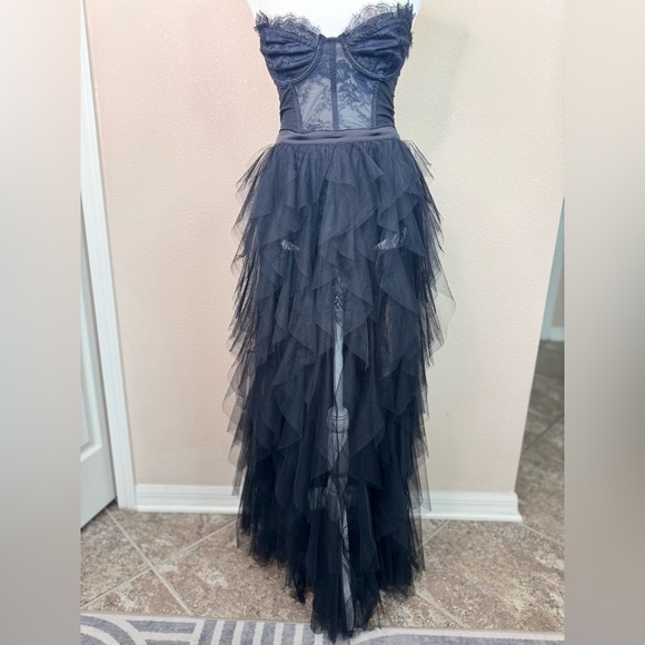 For Love and Lemon lace and tulle Bustier dress size S - Picture 11 of 16